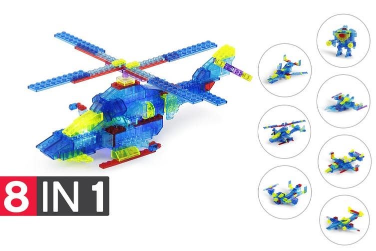Lego Compatible MetaMorph Blocks (Light Up Helicopter) Carousel 1