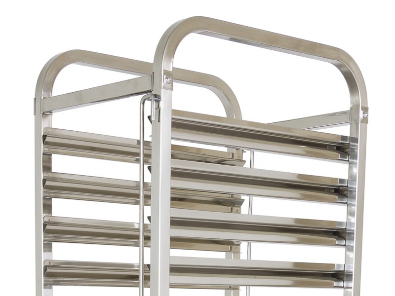 Mobile Bakers Rack 16" Tray x15 | 1.7m Tall + Wheels | Commercial Bakery Racks Carousel 4