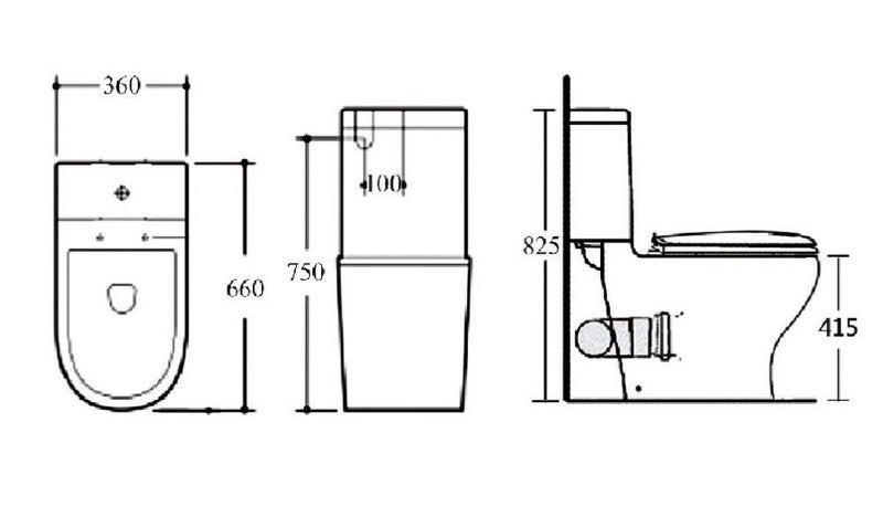 **Brand New** skew trap Toilet Suite Carousel 2