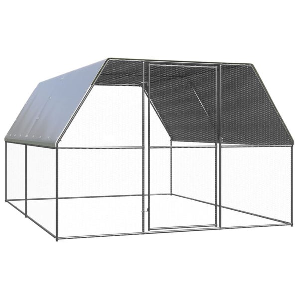 Outdoor Chicken Cage 3x4x2 m Galvanised Steel Topatil Carousel 1