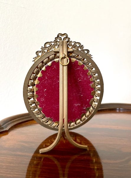 Original 19th C. Superb quality Miniature in gilt brass frame Carousel 7