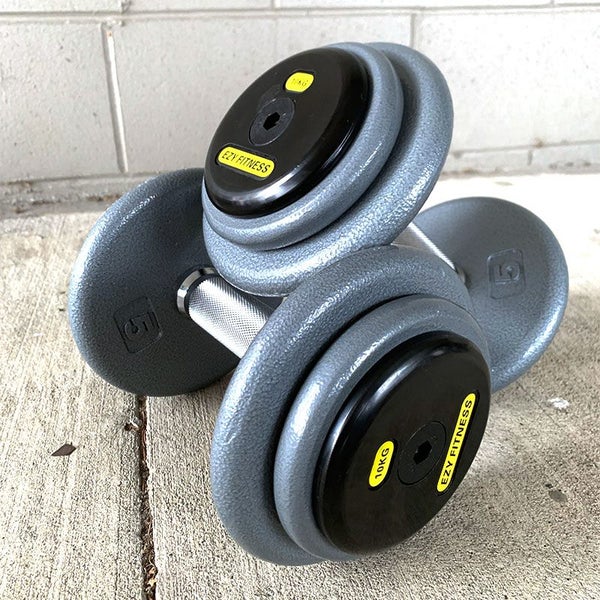 525KG PRO Style Cast Metal Iron Dumbbells (6 Pairs 37.5KG-50KG) EZ038C525KG62863239084801112
