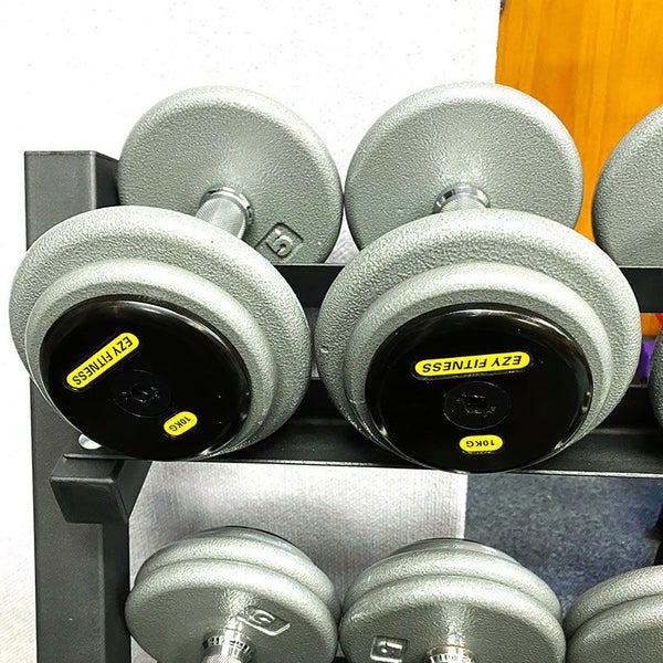 525KG PRO Style Cast Metal Iron Dumbbells (6 Pairs 37.5KG-50KG) EZ038C525KG62863239084801113