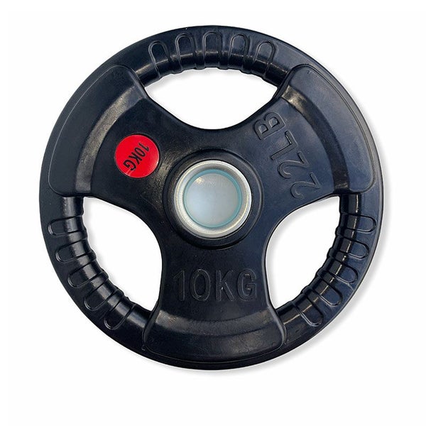 10KGx2 Tri-Grip Rubber Plate Weights 50mm OLYMPIC Brand New Ezyfitness Carousel 2