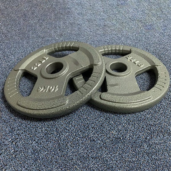 15KGx2 Cast Metal Plates/ Solid Grip 50mm Olympic Barbell Plates(EZ059-4x2) Carousel 1