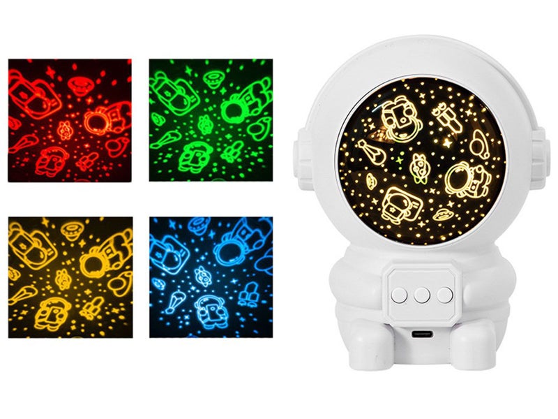 Astronaut Starry Projector Lamp Night Light Bedside Table Lamp with 9 Music Carousel 2