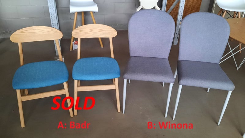 *** Clearance Floor Model *** WInona Dining Chair - Grey - Last One Available Carousel 1