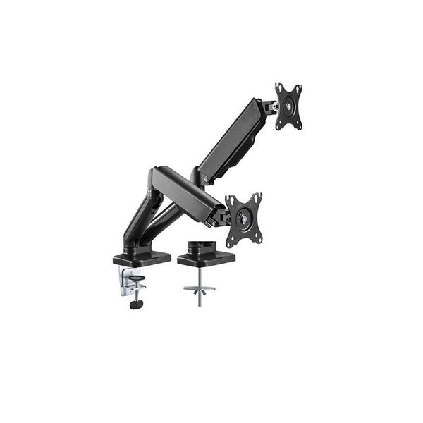 Brateck LDT46-C024 13"-27" Elegant Dual Counter Balance Monitor Desk Mount Carousel 1