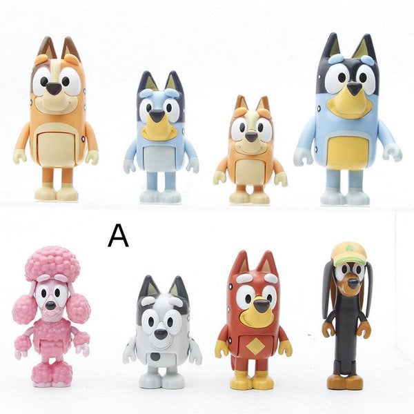 Figure-Bluey Figure Pack 12pcs 5-8cm B Carousel 2