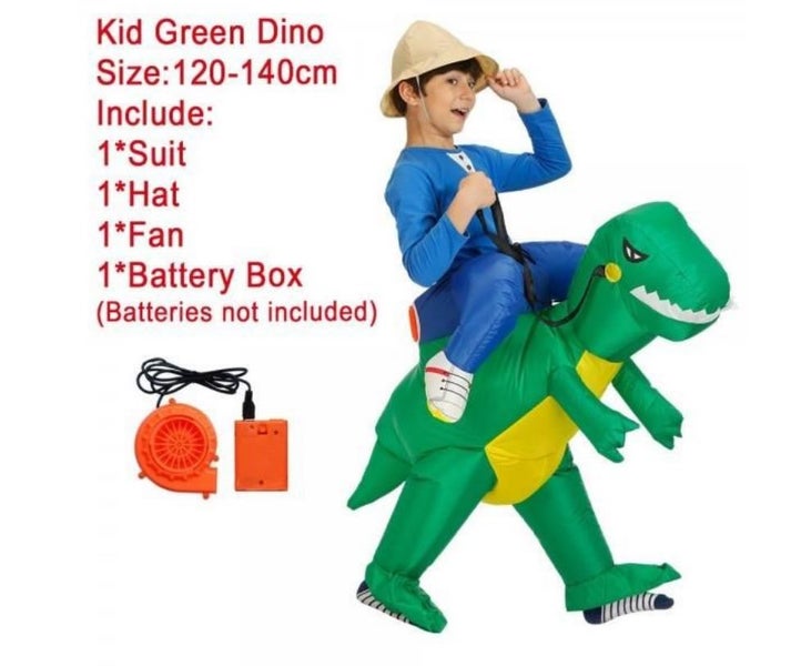 Dinosaur Ride On Kids Inflatable Costume Carousel 1