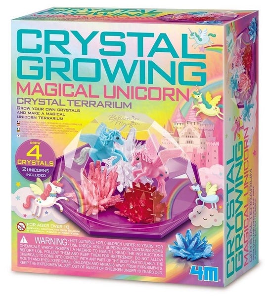 4M: Crystal Growing - Magical Unicorn Crystal Terrarium Carousel 1