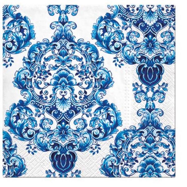 Paw Lunch Napkins 33cm Pack Of 20 | 3 Ply | Porcelain Ornament Carousel 1