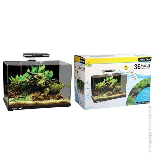 Aqua One Aquarium set Focus 36 Black Carousel 1