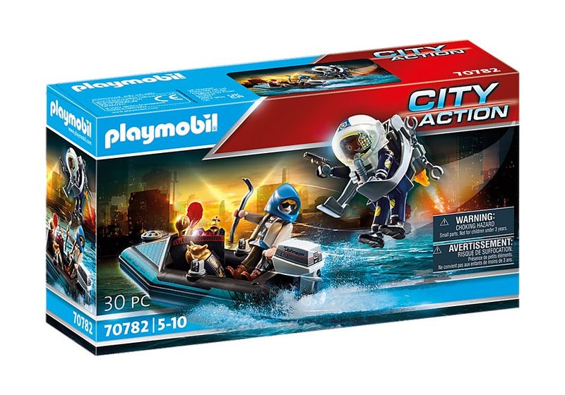 Playmobil Police Jet Pack with Boat Carousel 1