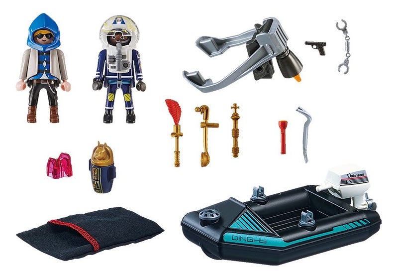 Playmobil Police Jet Pack with Boat Carousel 2