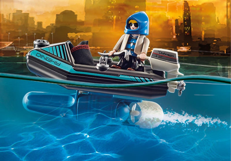 Playmobil Police Jet Pack with Boat Carousel 9