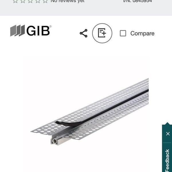 GIB® Rondo® P35 Control Joint 3000mm EACH Carousel 1
