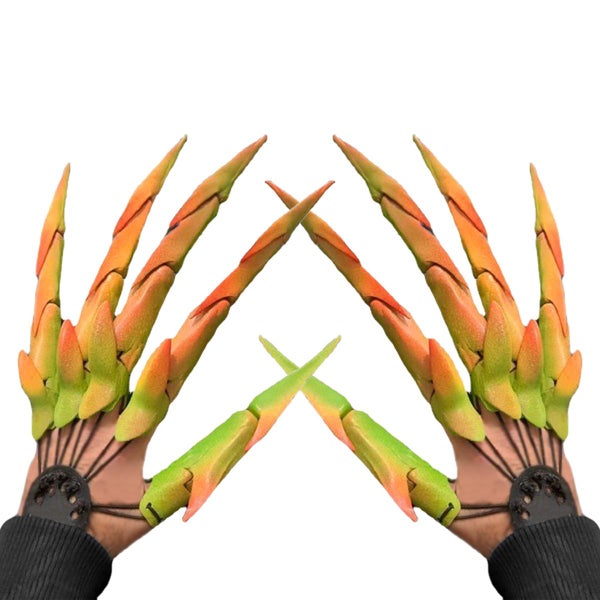 Halloween Articulated Fingers, 3D Printed Articulated Finger Extensions Carousel 1