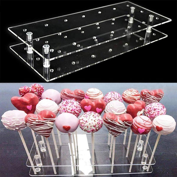 1PCS 21Holes Cake Pop Display Stand Lollipop Holder Cake Pop Stand for Carousel 1