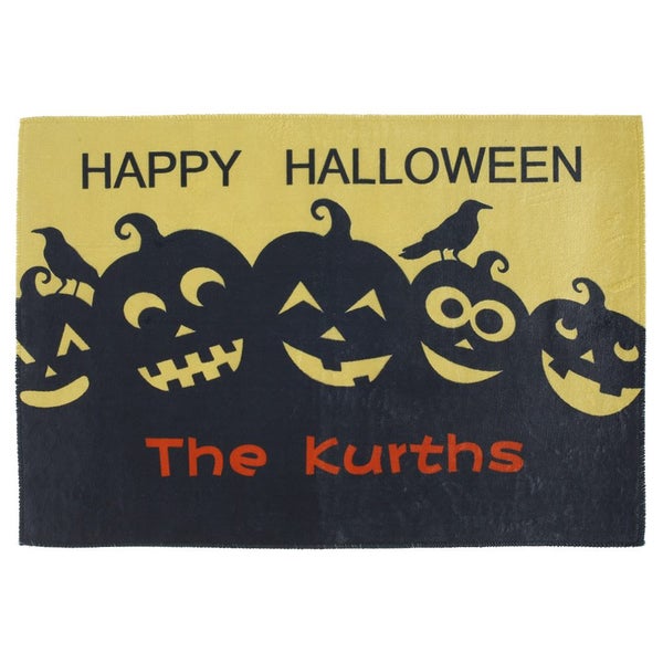 60*40CM Halloween Doormat Halloween Outdoor Carpet Blanket Front Door D Carousel 1
