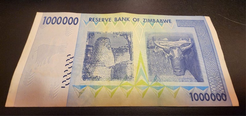 Zimbabwe 1 Million Dollars Genuine Carousel 2