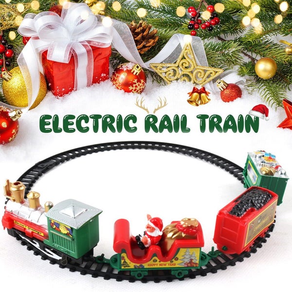 Kids Christmas Train Set - 216cm Christmas Train Toy Set - Battery Oper Carousel 2