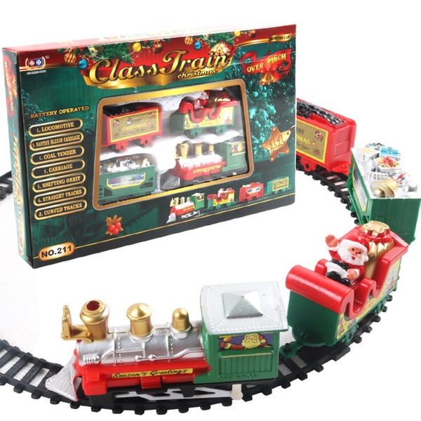 Kids Christmas Train Set - 216cm Christmas Train Toy Set - Battery Oper Carousel 1
