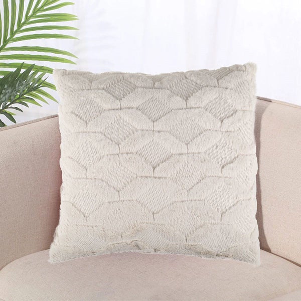 2Pack Soft Plush Short Wool Velvet Decorative Throw Pillow Covers Luxur Carousel 8