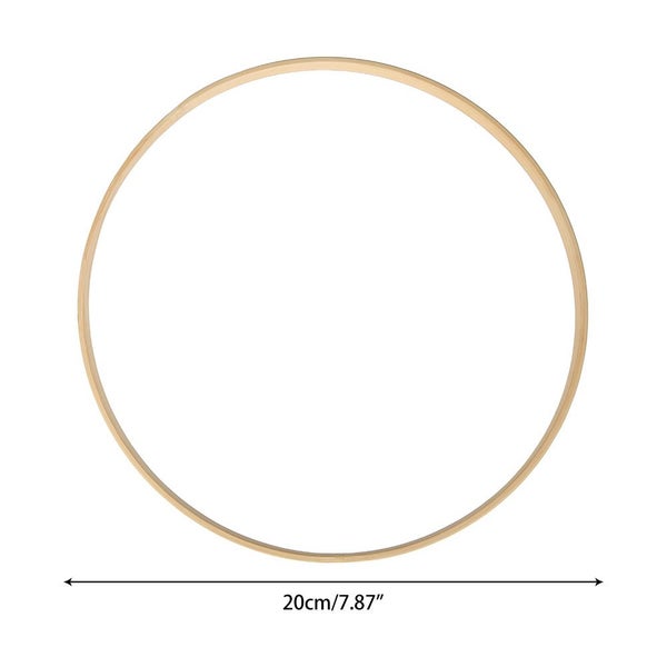 10x Dream Catcher Rings Round Wooden Bamboo Cross Stitch Hoop DIY Craft Carousel 2
