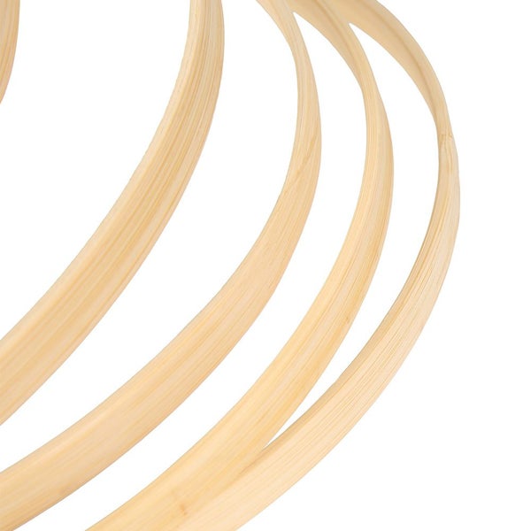 10x Dream Catcher Rings Round Wooden Bamboo Cross Stitch Hoop DIY Craft Carousel 10