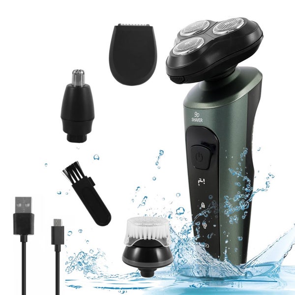 3in1 Shaer Razor for Men Bald Head Shaer Rotary Hair Clipper Trimmer Carousel 2