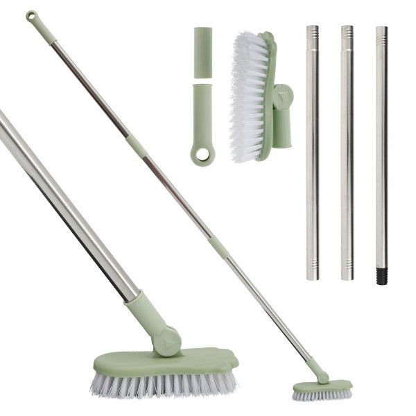 Floor Scrubbing Brush Adjustable Long Brush Extensible Cleaning Brush B Carousel 1