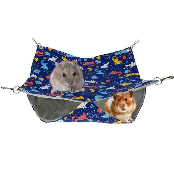 Ferret Rat Squirrel Pet Bird Hamster Hammock Hanging Cage Nest Bed Hous Carousel 1