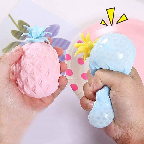 Squeeze Ball, Pineapple Stress Balls Toy Fidget Fruit Balls Cute S Carousel 2