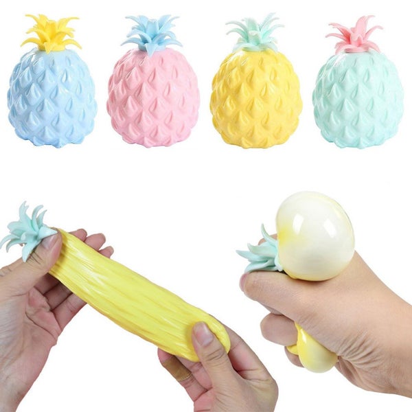 Squeeze Ball, Pineapple Stress Balls Toy Fidget Fruit Balls Cute S Carousel 1