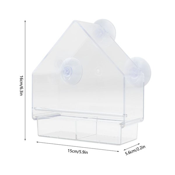 Wild Bird Seed Feeder Window Suction Nut Feeding Garden Feeders Station Carousel 2