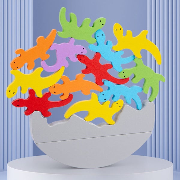 Stacking Blocks Gecko Building Blocks Kids Wooden Toys Stacking Toys Ba Carousel 1