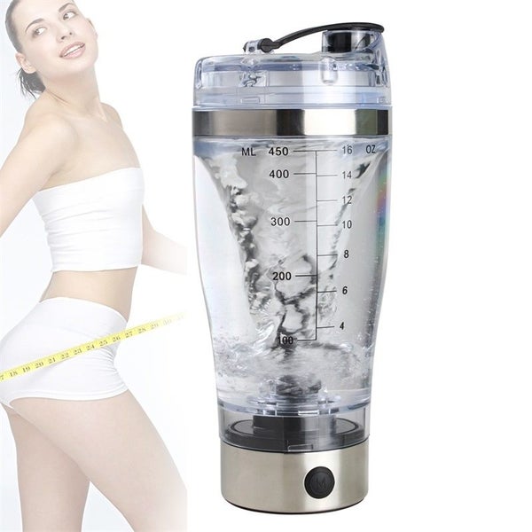 450ml Protein Shaker Bottle Vortex Mixer Cup Portable Blender Drink Drinkware To Carousel 10