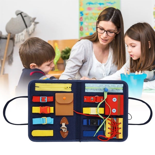 Busy Board Basic Skills Activity Board Educational Learning Toys for To Carousel 1