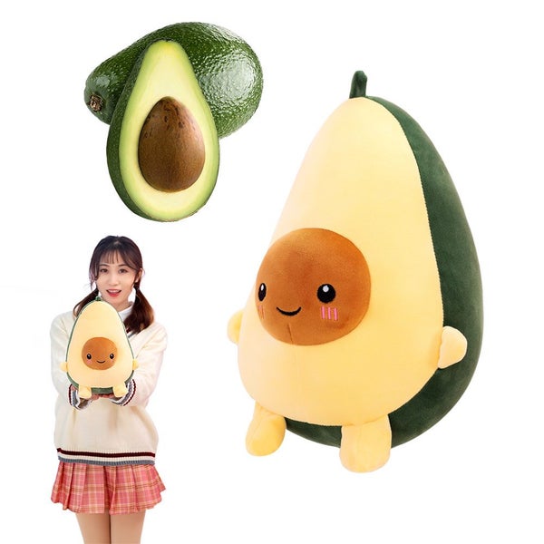 Cute Avocado Plush Toy 11.8" Avocado Stuffed Pillow Gift for Girls Boys Carousel 2