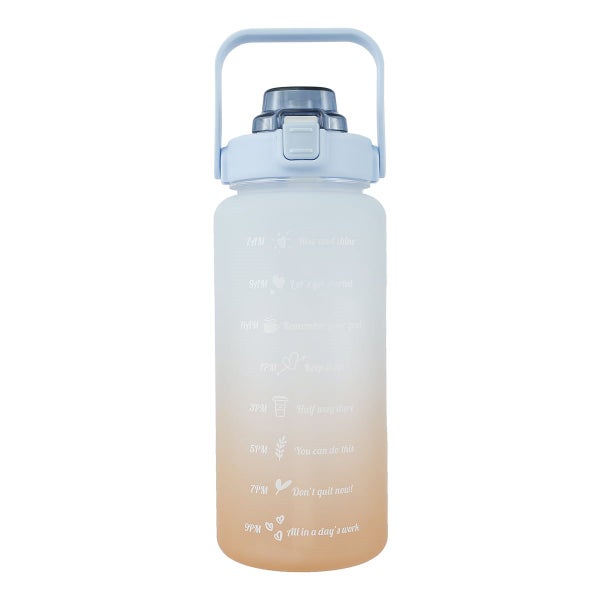 Gradient Sport Bottle 2L Large Capacity Free Motivational With Time Mar Carousel 2