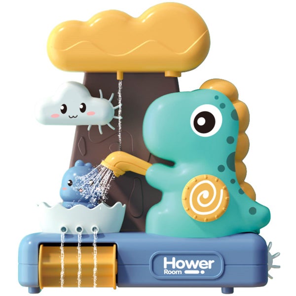 Bath Waterfall Toy w/3pcs Suction Cups Waterwheel Bath Toy Early Educat Carousel 1