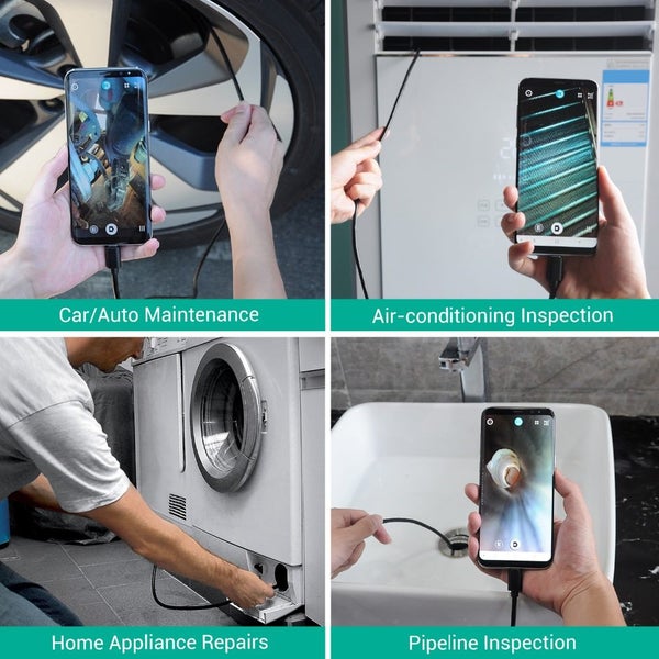 USB Endoscope Detector Check Snake Camera Endoscope IP67 Waterproof And Carousel 7