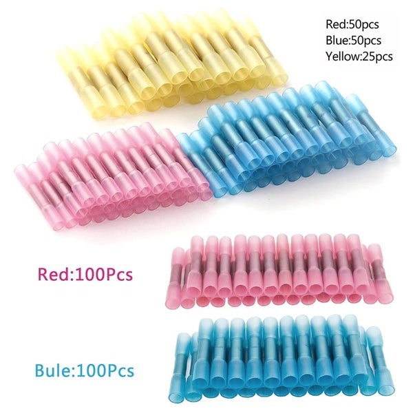 125pcs/200pcs Insulated Waterproof Wire Connectors Heat Shrink Crimp Co Carousel 1