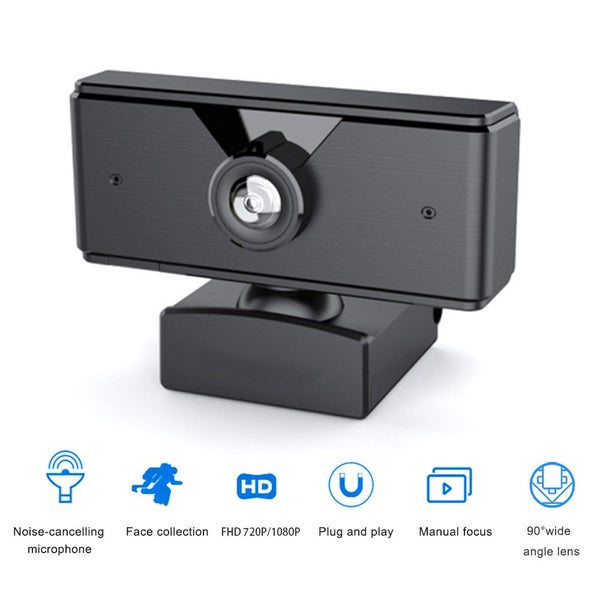 HD Webcam, Full HD 1080p/720p Video Calling and Recording, Dual Stereo Carousel 1