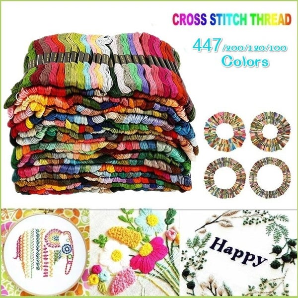 447/200/120/100 Colors Cotton DMC Cross Floss Stitch Thread Embroidery Sewing Sk Carousel 1