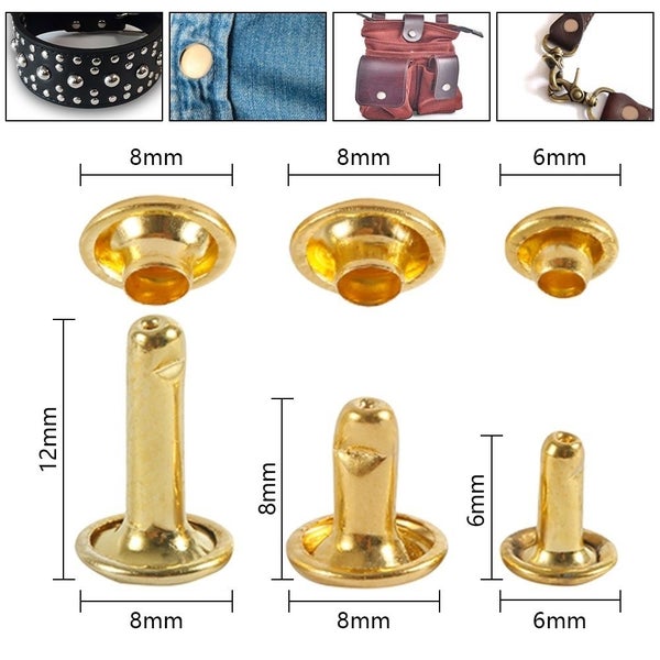 480pcs Snap Fasteners Kit with Rivet Punch Base Pliers - Metal Button Snaps Pres Carousel 2