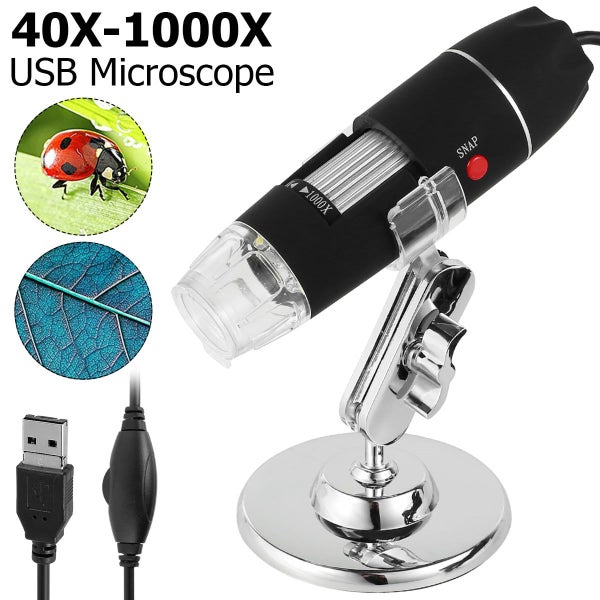 40-1000x Magnification Endoscope WiFi USB HD Digital Microscope with 8 Carousel 2