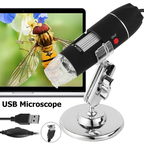 40-1000x Magnification Endoscope WiFi USB HD Digital Microscope with 8 Carousel 1