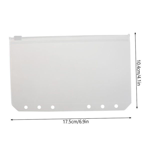 Binder Pockets 6 Holes Zipper Binder for A5 Paper A6 Paper Document Let Carousel 11